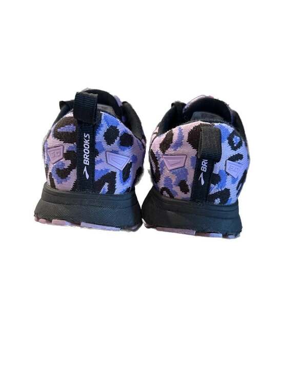 Brooks Women's Revel 5 Run Wild Collection Purple Leopard Print Running Shoes Si - Picture 4 of 8